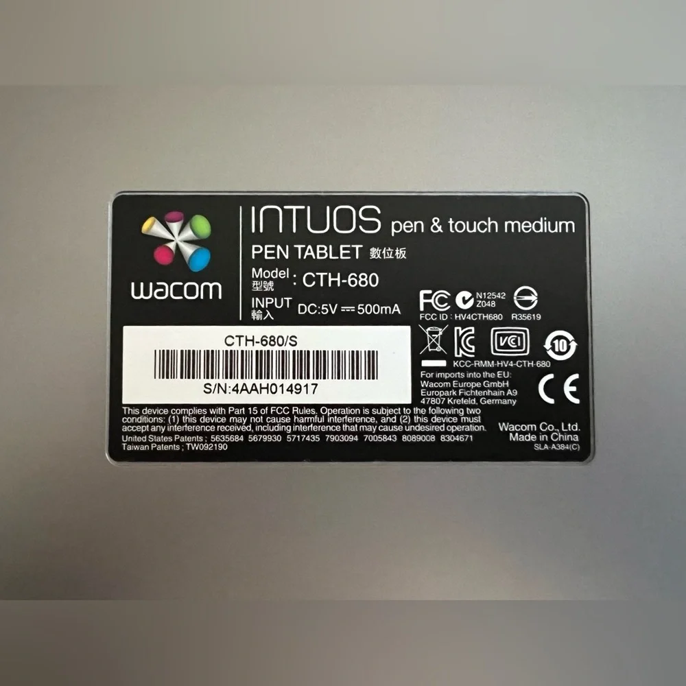 NEW!! Wacom Intuos Creative Pen & Touch Tablet - CTH680 - Picture 5 of 7